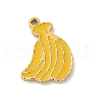 304 Stainless Steel Enamel Pendants STAS-I322-84A-G-1