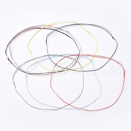 Adjustable Flat Waxed Polyester Cords Necklace Making AJEW-JB00506-M-1