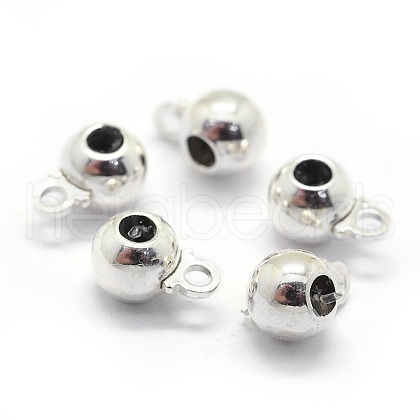 Anti-Tarnish Rhodium Plated 925 Sterling Silver Tube Bails STER-I016-126A-1
