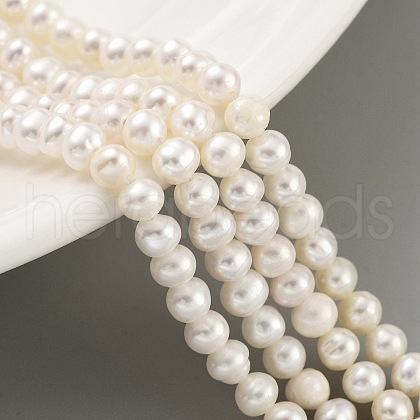 Natural Cultured Freshwater Pearl Beads Strands PEAR-C003-08E-1