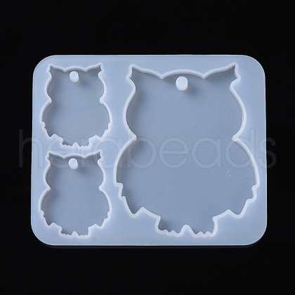 Owl Pendant Silhouette Silicone Molds DIY-I026-23-1