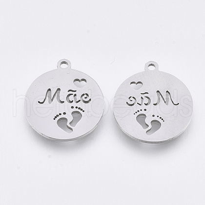 Non-Tarnish 201 Stainless Steel Pendants STAS-T044-145P-1