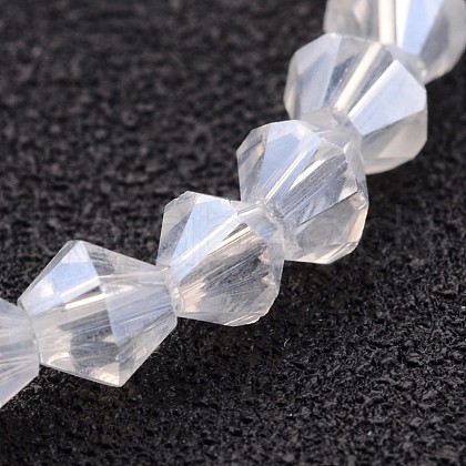 Glass Beads Strands GB4mm01Y-L-1