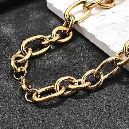Ion Plating(IP) 304 Stainless Steel Mother and son Chain Necklaces NJEW-M115-01-1