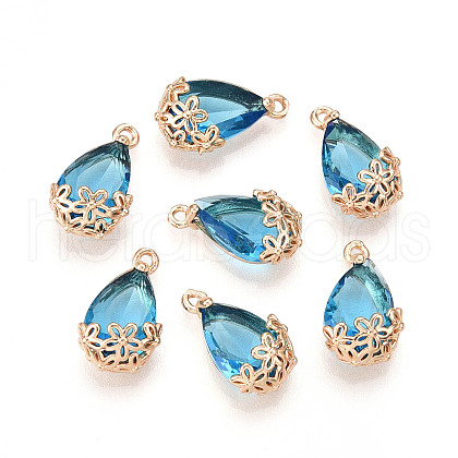 Transparent Glass Pendants X-GLAA-T007-05A-1