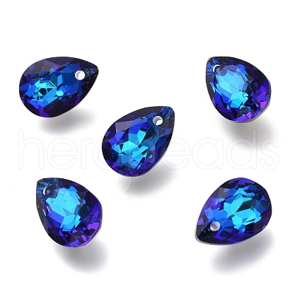 Glass Rhinestone Pendants RGLA-A024-C03-001BB-1