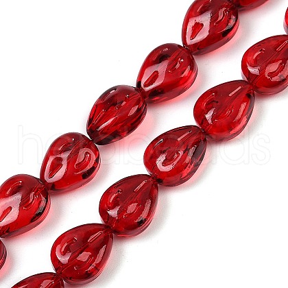 Transparent Glass Beads Strands GLAA-H038-03E-1