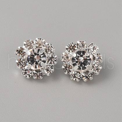 Alloy Rhinestone Shank Button for Garment Accessories FIND-WH0152-064-1