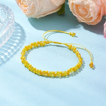 Baking Paint Glass Seed Beaded Bracelets BJEW-MZ00155-01-1
