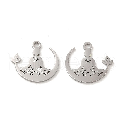 Non-Tarnish 304 Stainless Steel Charms STAS-J042-30P-1