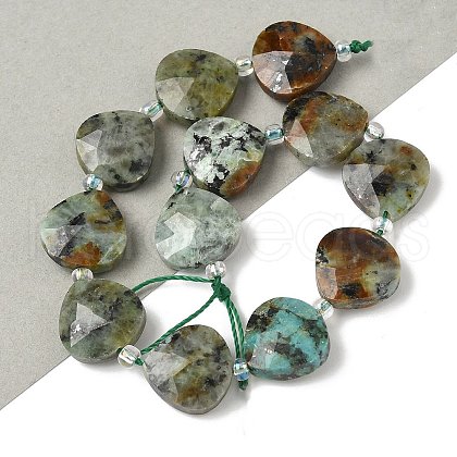 Natural African Turquoise(Jasper) Beads Strands G-D316-A03-1