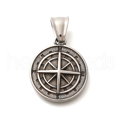 304 Stainless Steel Pendants STAS-Z110-15AS-1