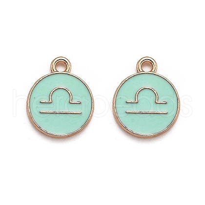 Alloy Enamel Pendants ENAM-S124-01A-15K-1