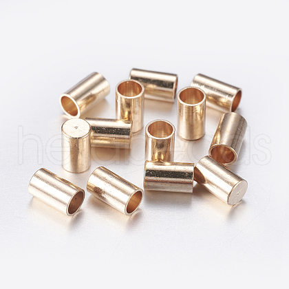 Brass Cord Ends X-KK-K192-09LG-1