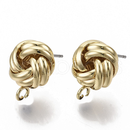 Iron Stud Earring Findings IFIN-T014-10G-NR-1