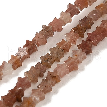 Natural Purple Aventurine Beads Strands G-G085-B24-01-1