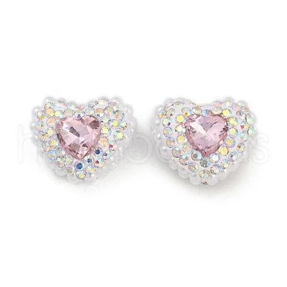 Polymer Clay Glass Rhinestone Beads CLAY-NH0001-13G-1