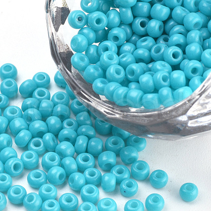 Baking Paint Glass Seed Beads SEED-Q025-3mm-L09-1