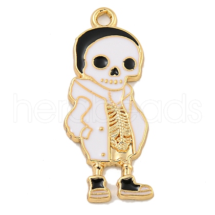 Halloween Alloy Enamel Pendants ENAM-H045-01G-01-1