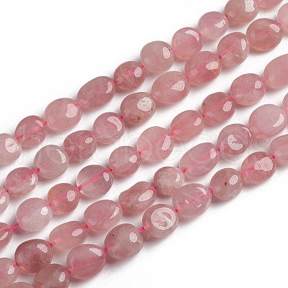 Natural Rose Quartz Beads Strands G-D0002-D63-1