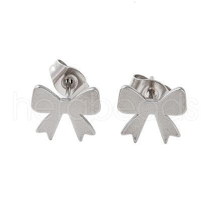 Non-Tarnish Plating 304 Stainless Steel Stud Earrings for Women EJEW-S233-01P-01-1
