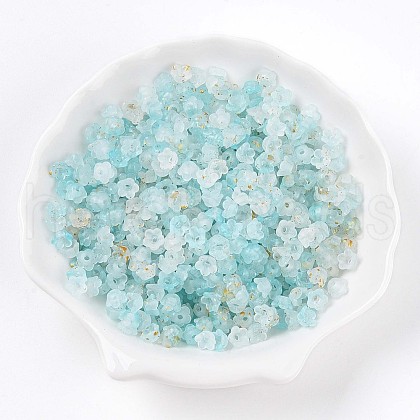 Frosted Transparent Acrylic Beads X-OACR-N137-72I-1
