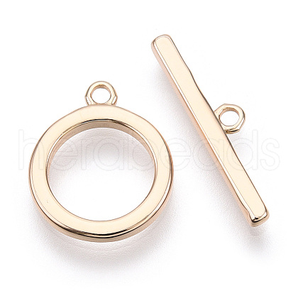 Brass Toggle Clasps X-KK-E057-09G-1