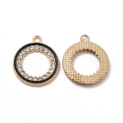 Alloy Enamel Pendants FIND-G048-32KCG-1