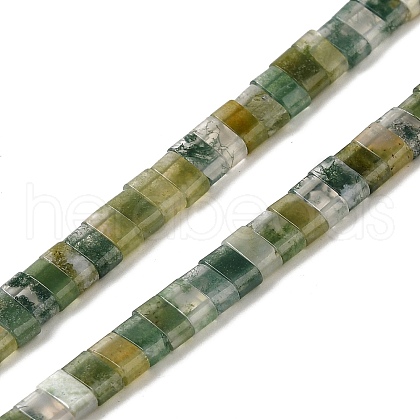 Natural Moss Agate Beads Strands G-Z045-A14-01-1