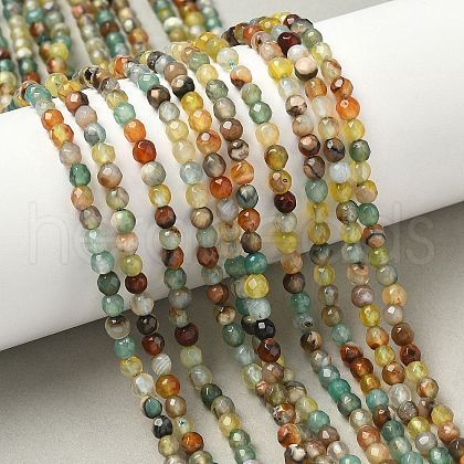 Natural Agate Beads Strands G-H302-A01-11-1