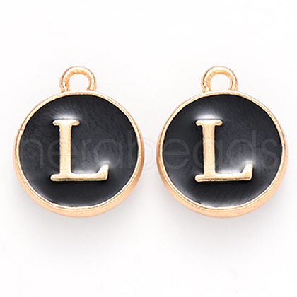 Golden Plated Alloy Charms X-ENAM-S118-02L-1