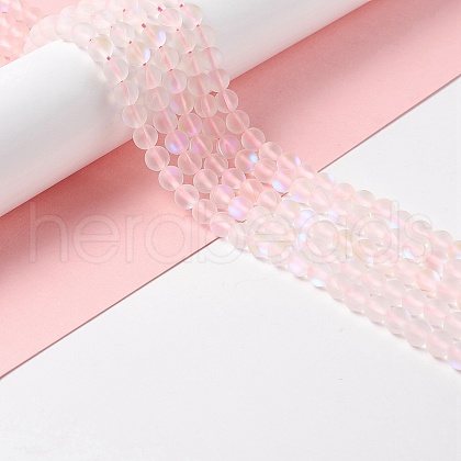 Synthetic Moonstone Beads Strands G-E573-01A-04-1