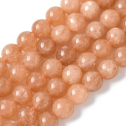 Natural White Jade Beads Strands G-F364-11-8mm-2-1
