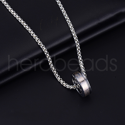 Alloy Pendant 201 Stainless Steel Chain Necklaces for Men FS-WG147E5-13-1
