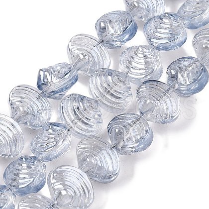 Electroplate Glass Beads Strands EGLA-T021-11E-1