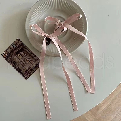 Bowknot streamers Plastic Claw Hair Clips PW-WG93FE9-01-1
