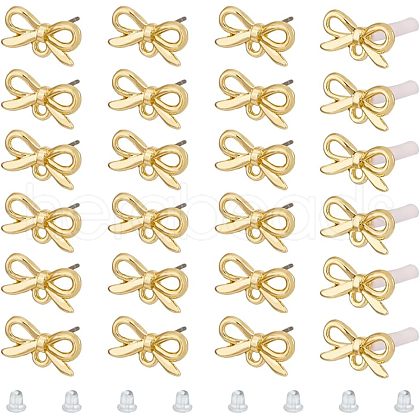 SUPERFINDINGS 40Pcs Alloy Stud Earring Findings FIND-FH0005-80-1