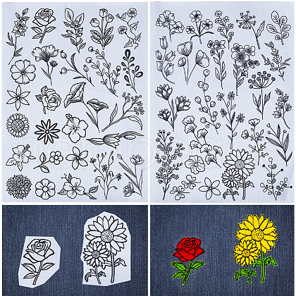 Bohemia Style Water Soluble Fabric DIY-WH0488-17C-1