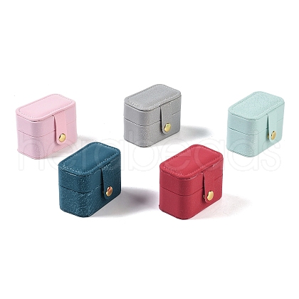 Imitation Leather Ring Organizer Storage Cases CON-G023-11-1