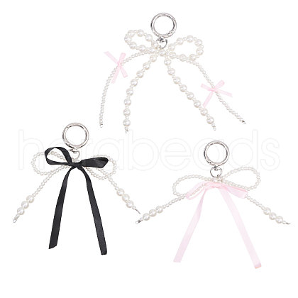 Globleland 3Pcs 3 Styles Alloy Keychains KEYC-GL0001-17-1
