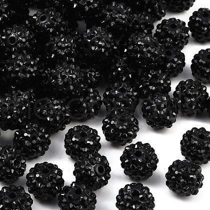 Resin Rhinestone Beads RESI-S315-12x14-01-1