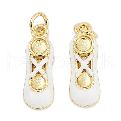 Brass Enamel Pendants KK-G522-50G-01B-1