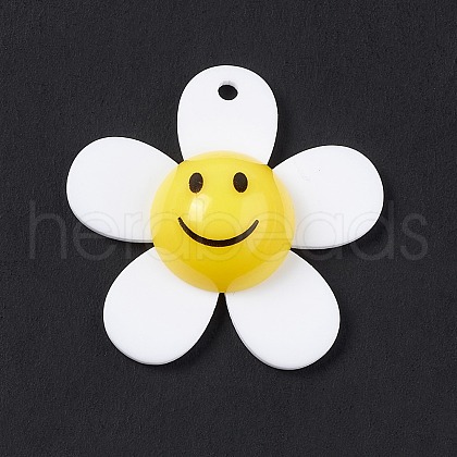 Opaque Acrylic Pendants OACR-P012-C08-1