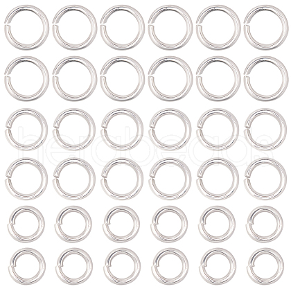 SOFPLATE 600Pcs 3 Styles 304 Stainless Steel Open Jump Rings STAS-SP0001-70-1