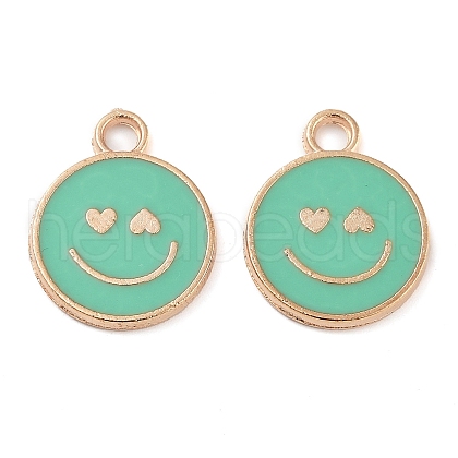 Alloy Enamel Pendants PALLOY-S192-04G-01-1
