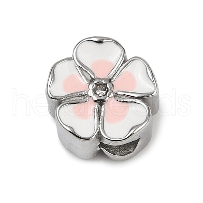 304 Stainless Steel European Beads STAS-O097-47P-01-1