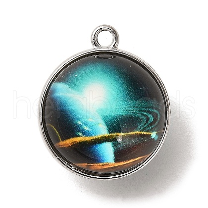 Galaxy Theme Luminous Glass Ball Pendants GLAA-D021-01P-04-1