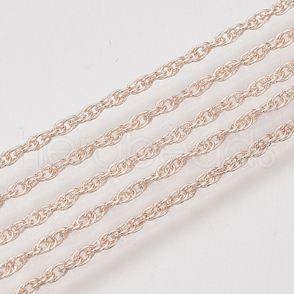 Soldered Brass Covered Iron Rope Chains CH-S125-07A-RG-1