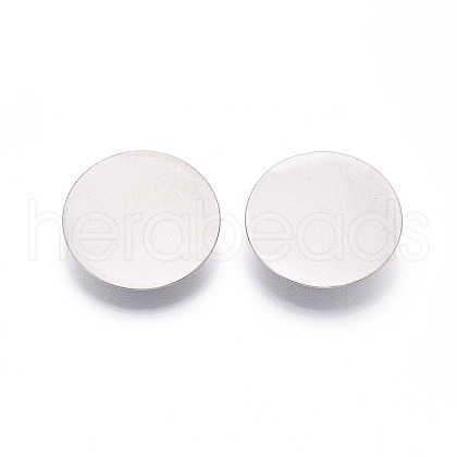 304 Stainless Steel Brooch Cabochon Settings STAS-E547-08L-P-1