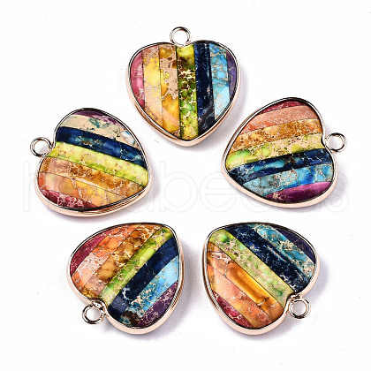 Natural Regalite/Imperial Jasper/Sea Sediment Jasper Pendants G-N326-77A-01-1